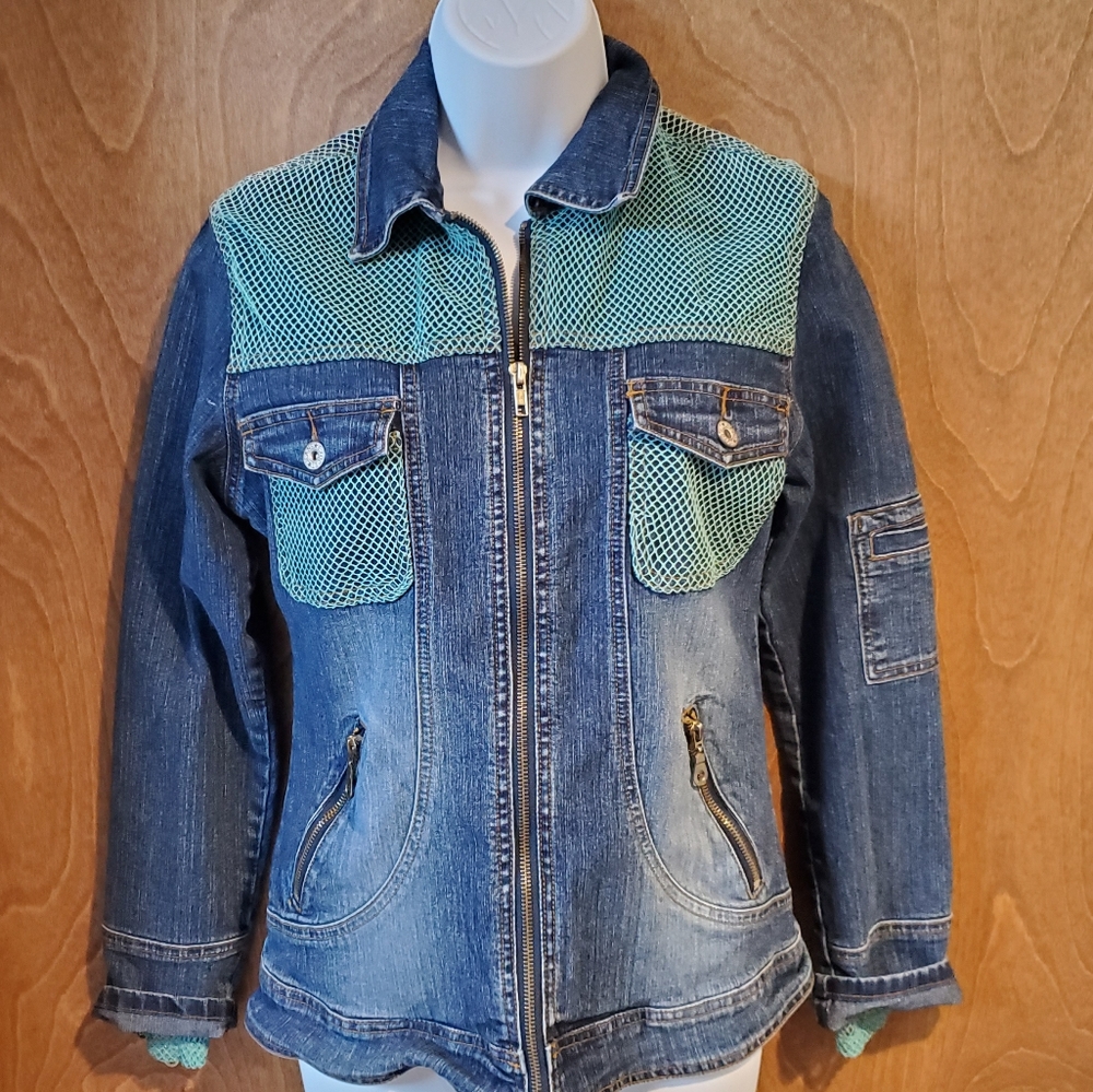 SOLD SOLD SOLD Exocet denim zip up jacket